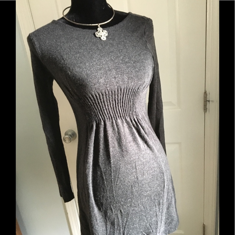 Ann Taylor Gray dress S fitted NWOT